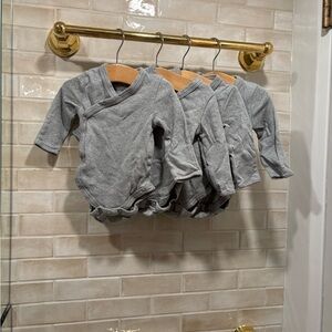 Gray Baby Onesies Set